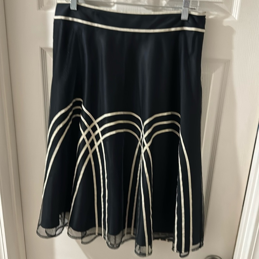 LOFT Navy Skirt 10